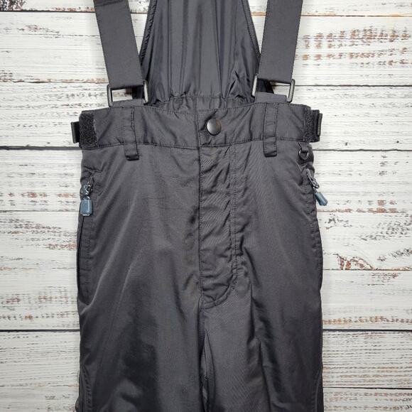 Black Dot Bib Snow Overalls Insulated Winter Black | Youth Small - Picture 2 of 14